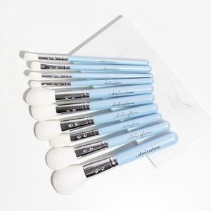 SlMissGlam Take Me Away (Blue, White, Silver) Makeup Brush Set